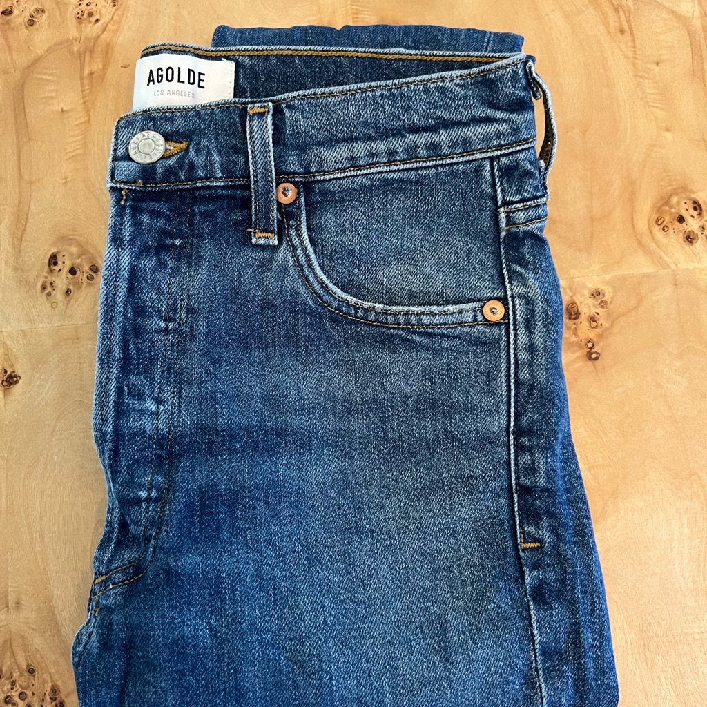 Agolde Nico High Rise Slim Fit Subdued Sz 26